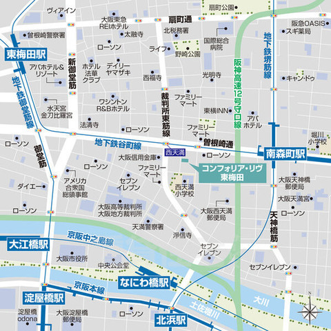 地下鉄谷町線 南森町駅 徒歩5分 15階建 築1年のその他写真