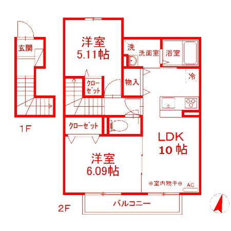 小田急江ノ島線 湘南台駅 徒歩29分 2階建 築5年の間取り写真