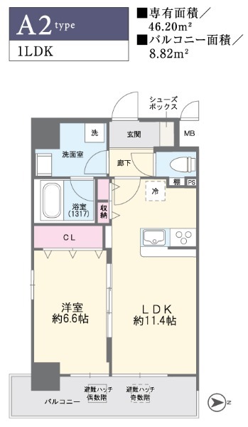 Fuku島之内の間取り写真