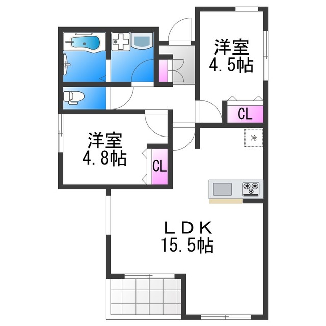 Miele住吉の間取り写真