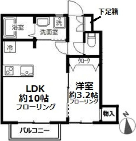 ＪＲ南武線 武蔵中原駅 徒歩15分 3階建 築11年の間取り写真