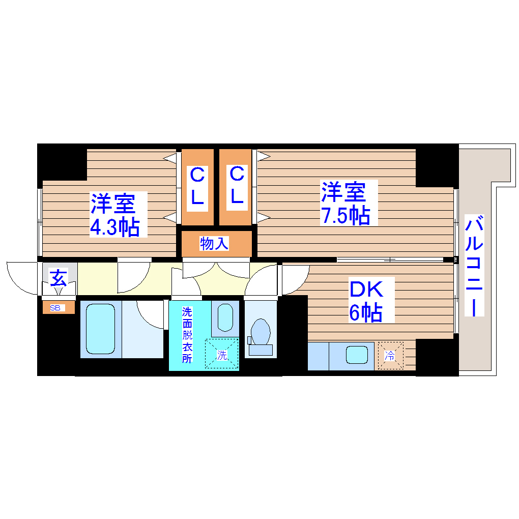 グランヴィア河原町の間取り写真