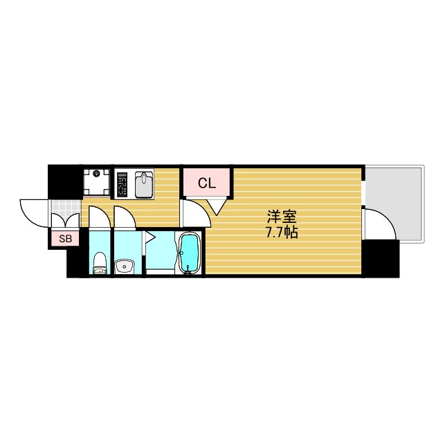 プレサンスNEO上新庄PRIMECRUISの間取り写真