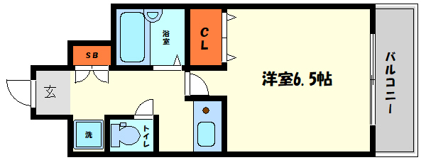 ピュアサクラ松屋町の間取り写真