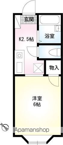 クローバーハイツ弁天の間取り写真
