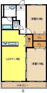 ラトゥール代官町の間取り写真