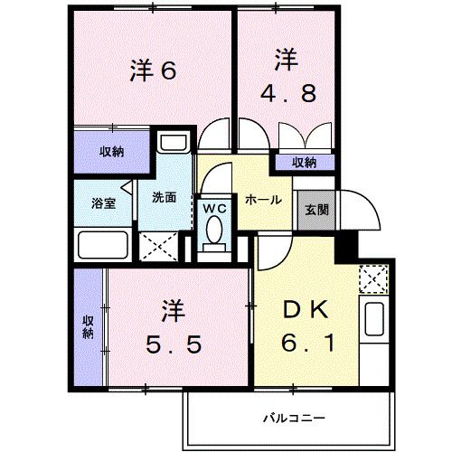エルディム本町IIIの間取り写真
