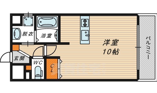 ＪＲ片町線 徳庵駅 徒歩8分 4階建 築20年の間取り写真