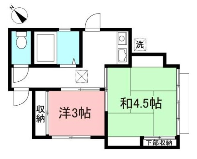 東急東横線 綱島駅 徒歩13分 1階建 築59年の間取り写真
