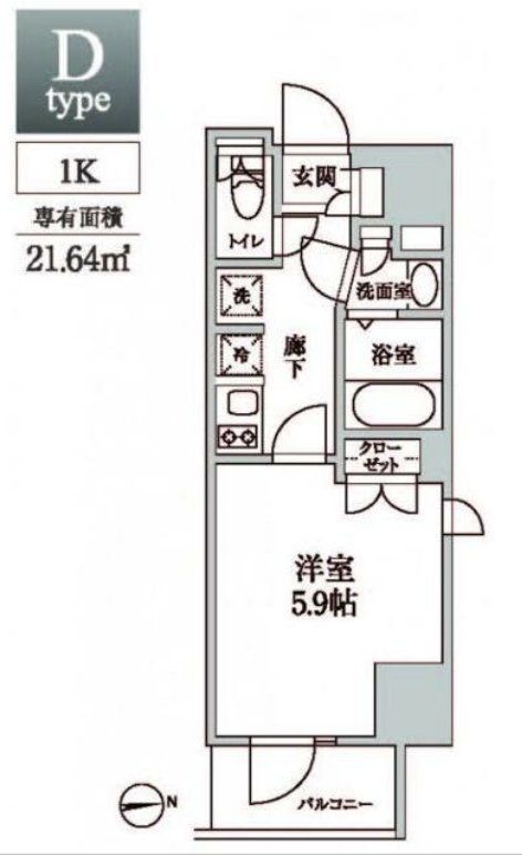 レジディア中延2の間取り写真