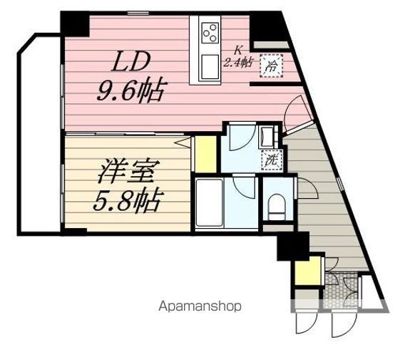 ＪＲ中央線 三鷹駅 徒歩14分 10階建 築12年の間取り写真