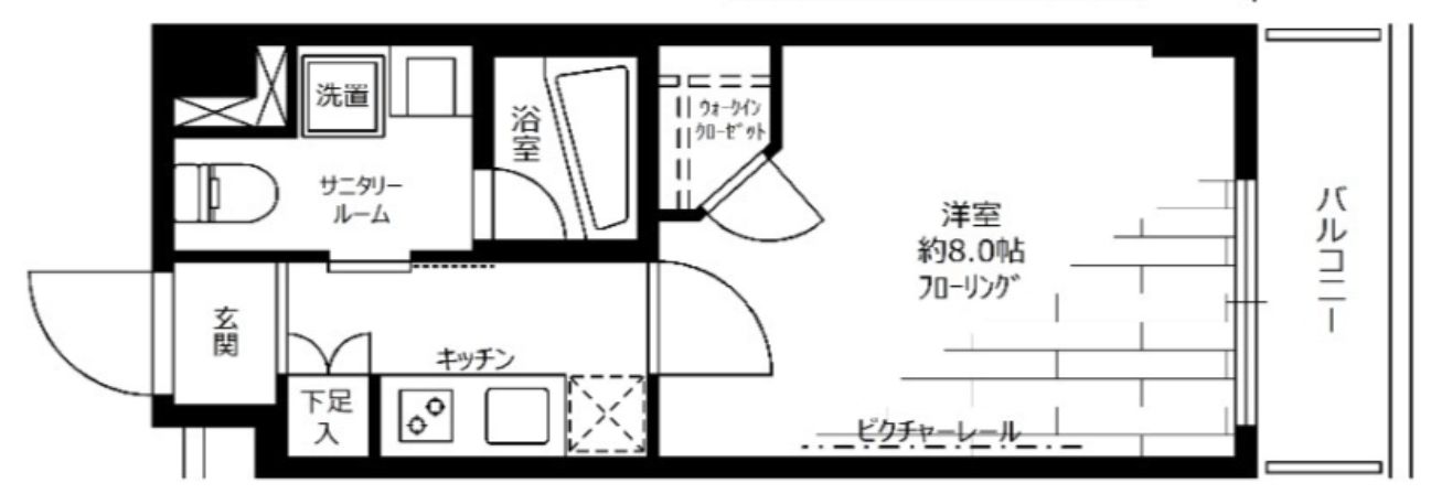 都営新宿線 菊川駅 徒歩3分 7階建 築15年の間取り写真