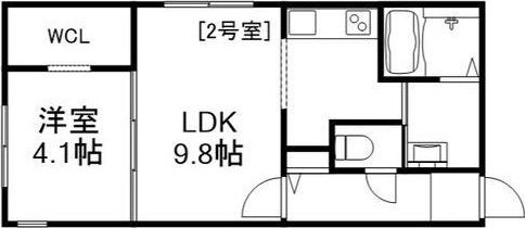地下鉄東西線 宮の沢駅 徒歩5分 4階建 築1年の間取り写真