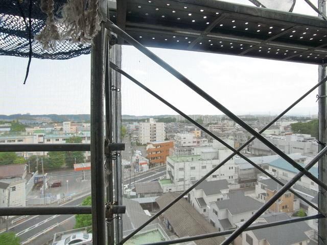 眺望　♪足場が組まれていますが、遮る物はそれ以外ありません♪