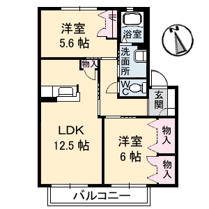 エスペランザ阿品の間取り