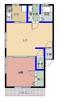 コア高梨twoの間取り