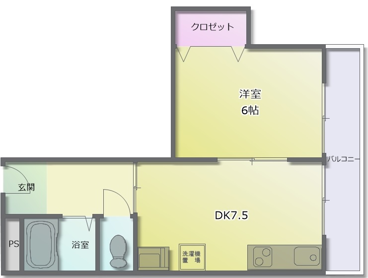 畑中マンションの間取り