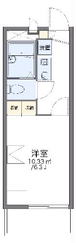 レオパレス花水木の間取り