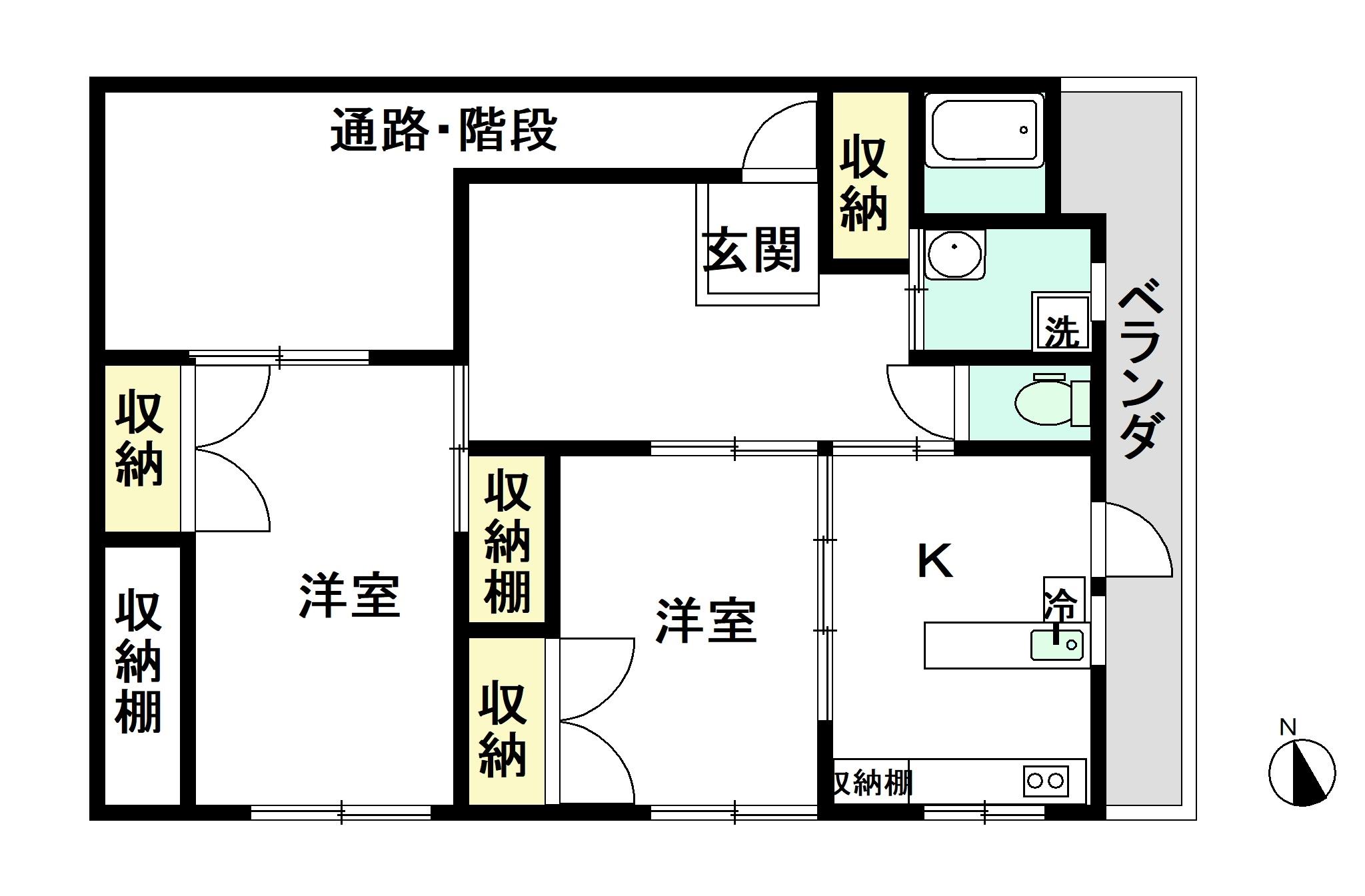 静岡県沼津市市場町（一戸建）の賃貸物件の間取り