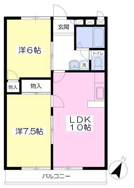 コーポ大塚の間取り