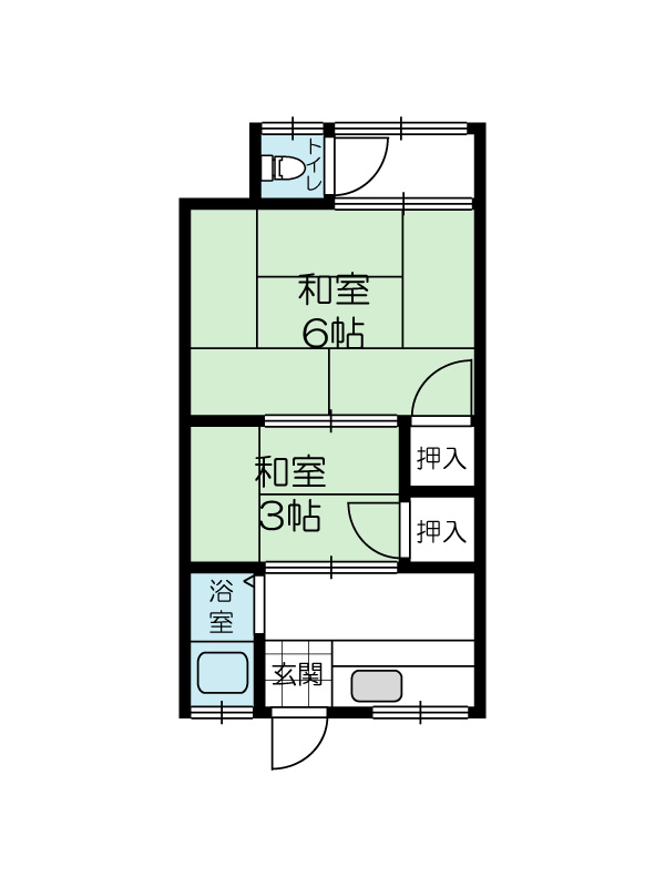 弘栄荘の間取り