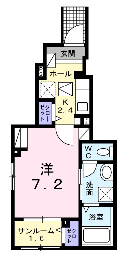 東京都青梅市新町１（アパート）の賃貸物件の間取り