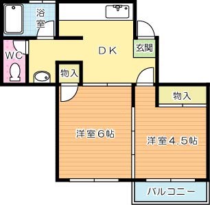 西小倉１２９の間取り