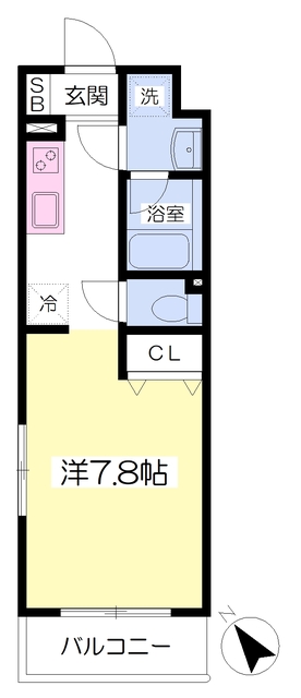 メトロステージＳ妙典塩焼の間取り