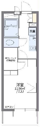 【レオパレスＡｐｐｒｏａｃｈ　１の間取り】