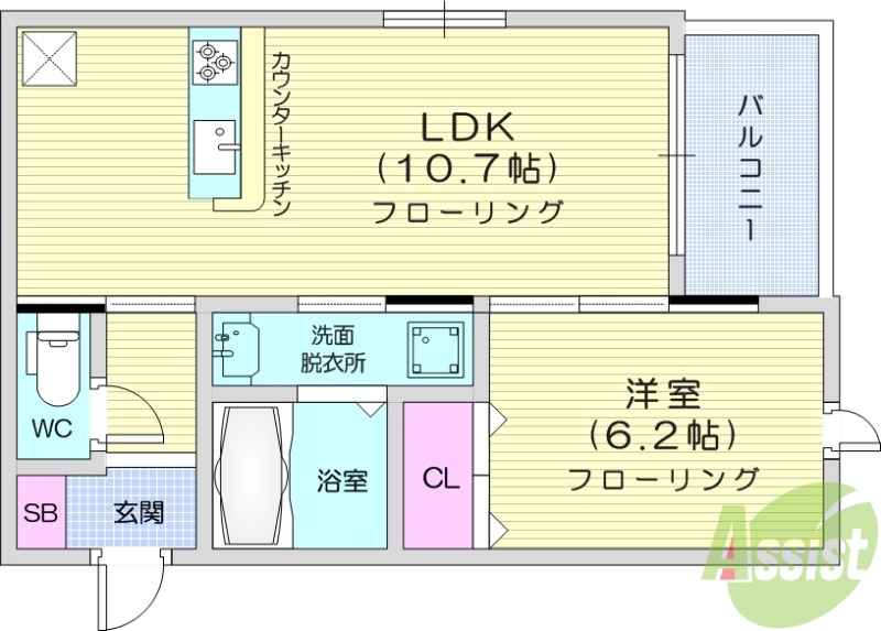 D-room薬師堂の間取り