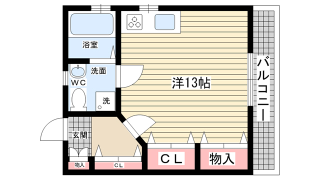 松本ハイツの間取り