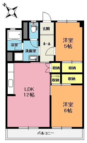 コーポ春日の間取り