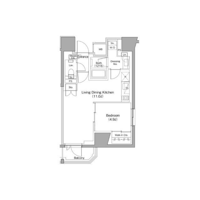 品川区南大井のマンションの間取り