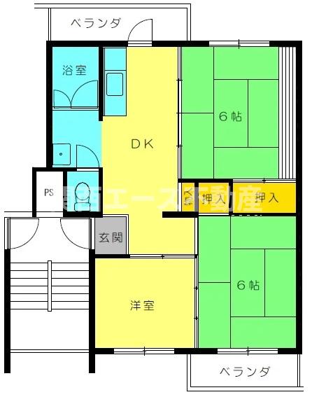 堺市南区高倉台のマンションの間取り