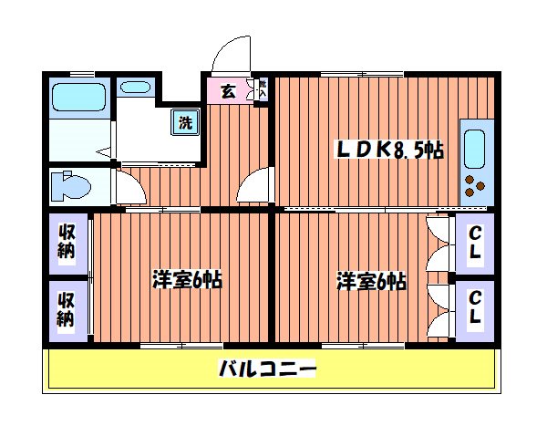 セブンヒルズマンションの間取り