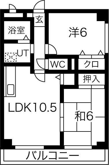 エステート良和　S棟の間取り