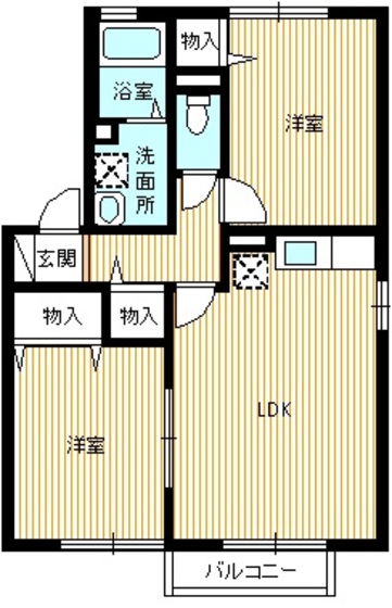 セジュールウィルモア　Ｂ棟の間取り