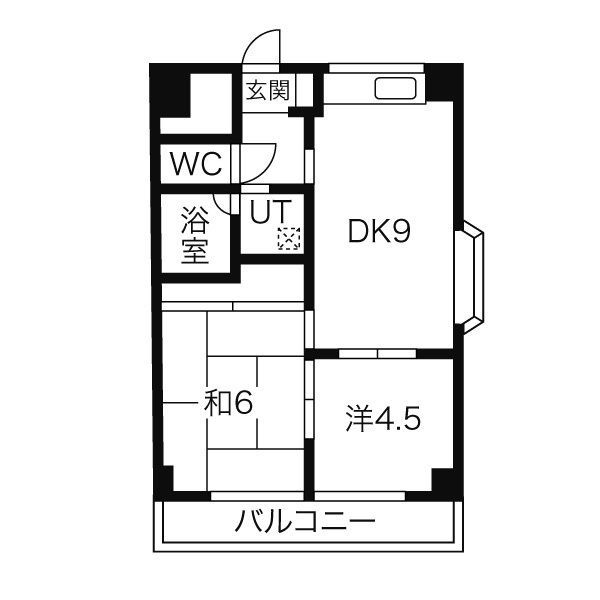 名古屋市東区葵のマンションの間取り