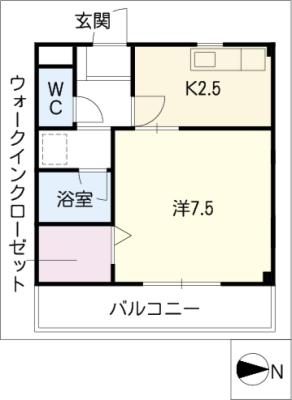 クレールＫＡＴＳＵＮＯの間取り