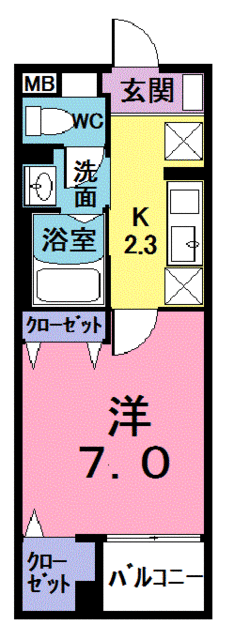 ボラ　カーサの間取り