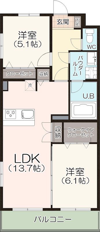 シェルメール住吉本町の間取り