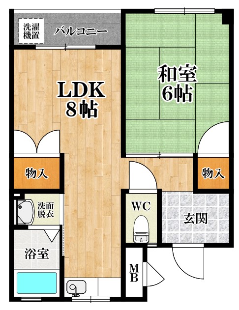 幸福マンションの間取り