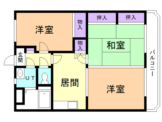 ライフマンションＢの間取り