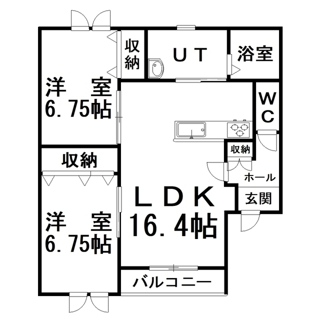 【プリマ若松Ａの間取り】