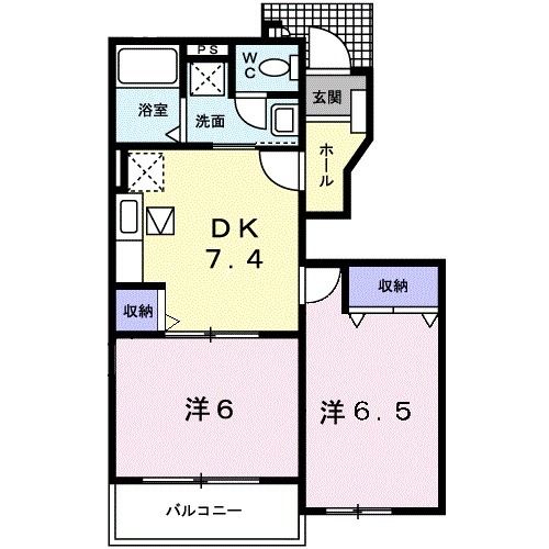 レヴェンテ２１　Ａの間取り