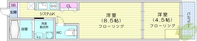 マロンクリスタルの間取り