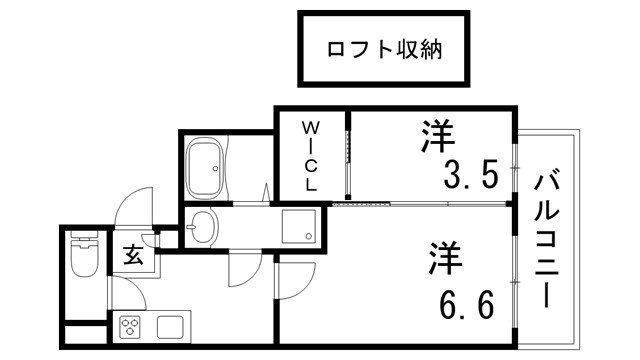 デコール神戸Iの間取り