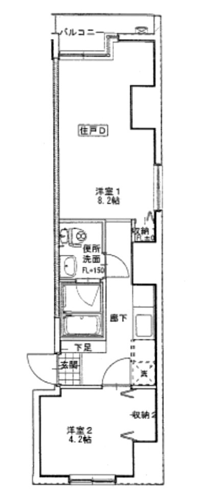 リバージュ宇品の間取り