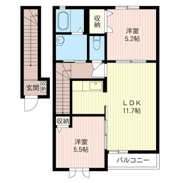 コージーコートIIの間取り