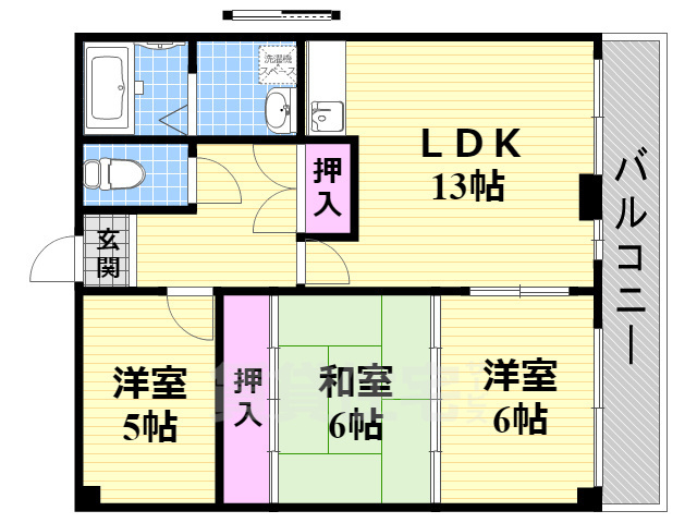 エスポワール鴻池の間取り